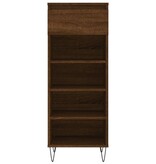 vidaXL Schoenenkast 40x36x105 cm bewerkt hout bruin eikenkleur