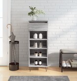 VidaXL Schoenenkast 40x36x105 cm bewerkt hout grijs sonoma