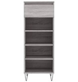VidaXL Schoenenkast 40x36x105 cm bewerkt hout grijs sonoma
