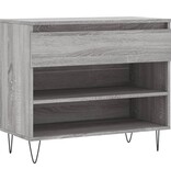 VidaXL Schoenenkast 70x36x60 cm bewerkt hout sonoma grijs