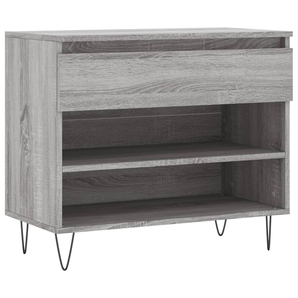 VidaXL Schoenenkast 70x36x60 cm bewerkt hout sonoma grijs
