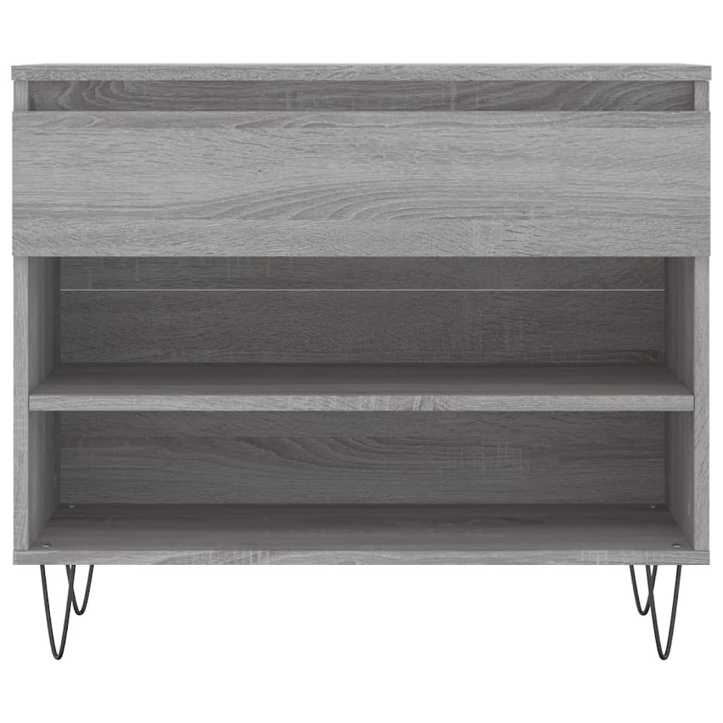 vidaXL Schoenenkast 70x36x60 cm bewerkt hout sonoma grijs