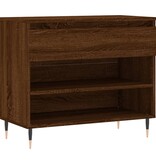 vidaXL Schoenenkast 70x36x60 cm bewerkt hout bruin eikenkleur