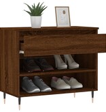 VidaXL Schoenenkast 70x36x60 cm bewerkt hout bruin eikenkleur