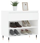 VidaXL Schoenenkast 70x36x60 cm bewerkt hout wit