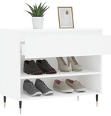 VidaXL Schoenenkast 70x36x60 cm bewerkt hout wit