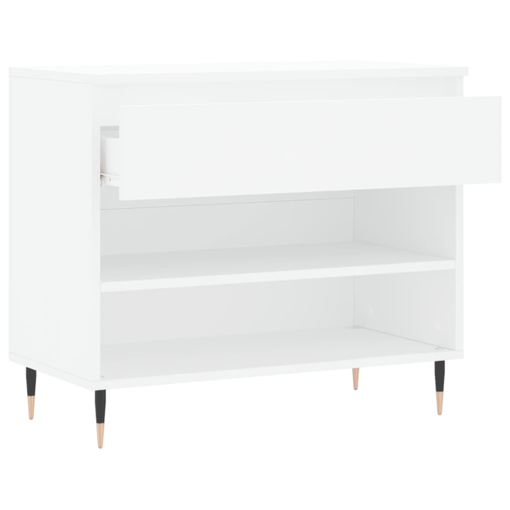 VidaXL Schoenenkast 70x36x60 cm bewerkt hout wit