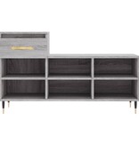 VidaXL Schoenenkast 102x36x60 cm bewerkt hout sonoma grijs