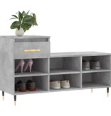VidaXL Schoenenkast 102x36x60 cm bewerkt hout betongrijs