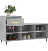 VidaXL Schoenenkast 102x36x60 cm bewerkt hout betongrijs