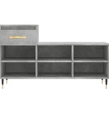 VidaXL Schoenenkast 102x36x60 cm bewerkt hout betongrijs