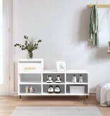 VidaXL Schoenenkast 102x36x60 cm bewerkt hout hoogglans wit