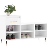 VidaXL Schoenenkast 102x36x60 cm bewerkt hout hoogglans wit