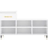 VidaXL Schoenenkast 102x36x60 cm bewerkt hout hoogglans wit