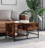 VidaXL Salontafel 85,5x51x45 cm bewerkt hout gerookt eikenkleurig