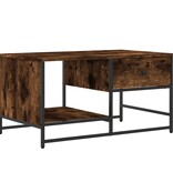 VidaXL Salontafel 85,5x51x45 cm bewerkt hout gerookt eikenkleurig