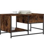 VidaXL Salontafel 85,5x51x45 cm bewerkt hout gerookt eikenkleurig