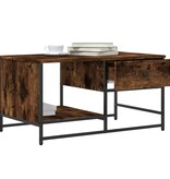 VidaXL Salontafel 85,5x51x45 cm bewerkt hout gerookt eikenkleurig