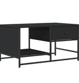VidaXL Salontafel 85,5x51x45 cm bewerkt hout zwart