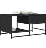 VidaXL Salontafel 85,5x51x45 cm bewerkt hout zwart
