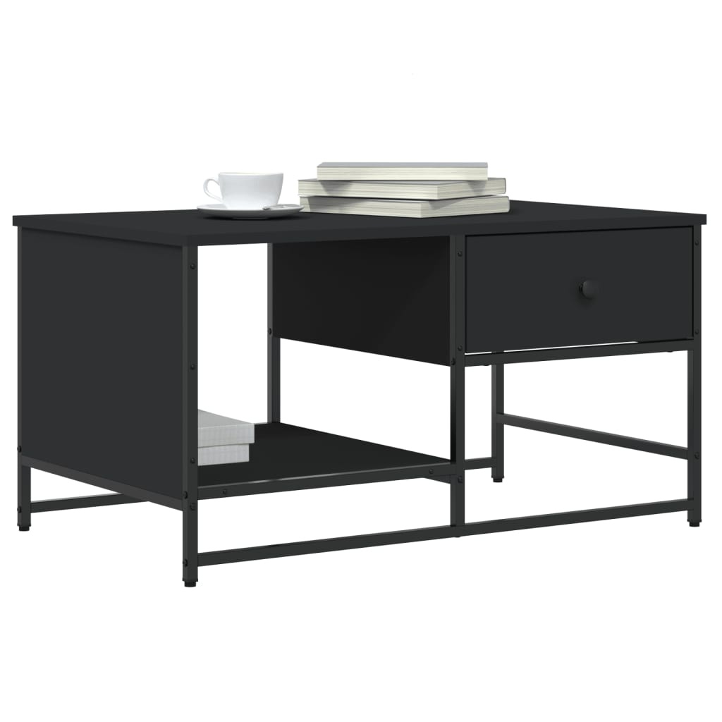 VidaXL Salontafel 85,5x51x45 cm bewerkt hout zwart