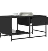 VidaXL Salontafel 85,5x51x45 cm bewerkt hout zwart