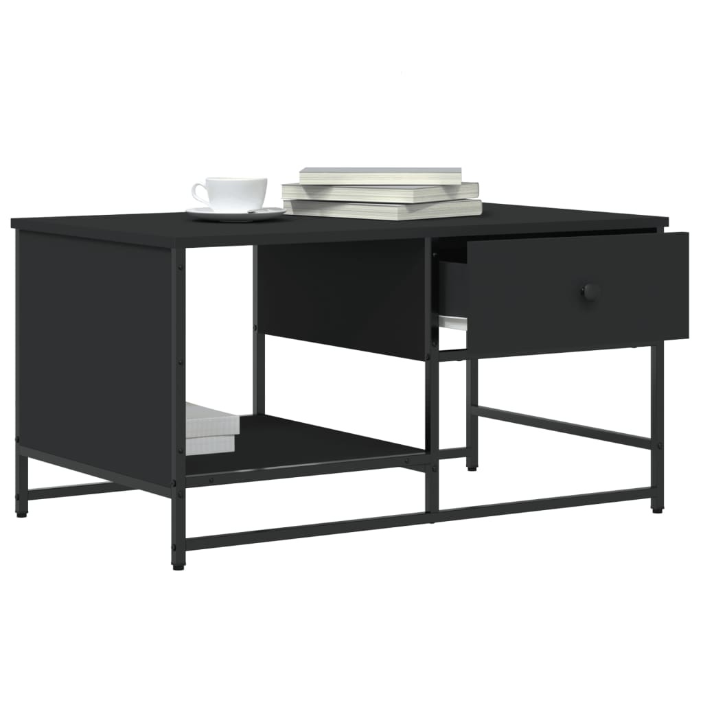 VidaXL Salontafel 85,5x51x45 cm bewerkt hout zwart