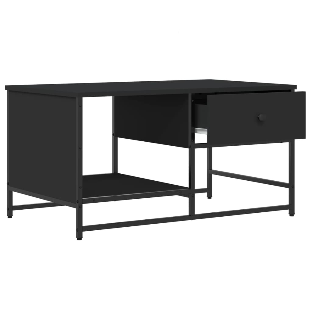 VidaXL Salontafel 85,5x51x45 cm bewerkt hout zwart