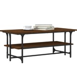 VidaXL Salontafel 100x50x40 cm bewerkt hout bruineiken