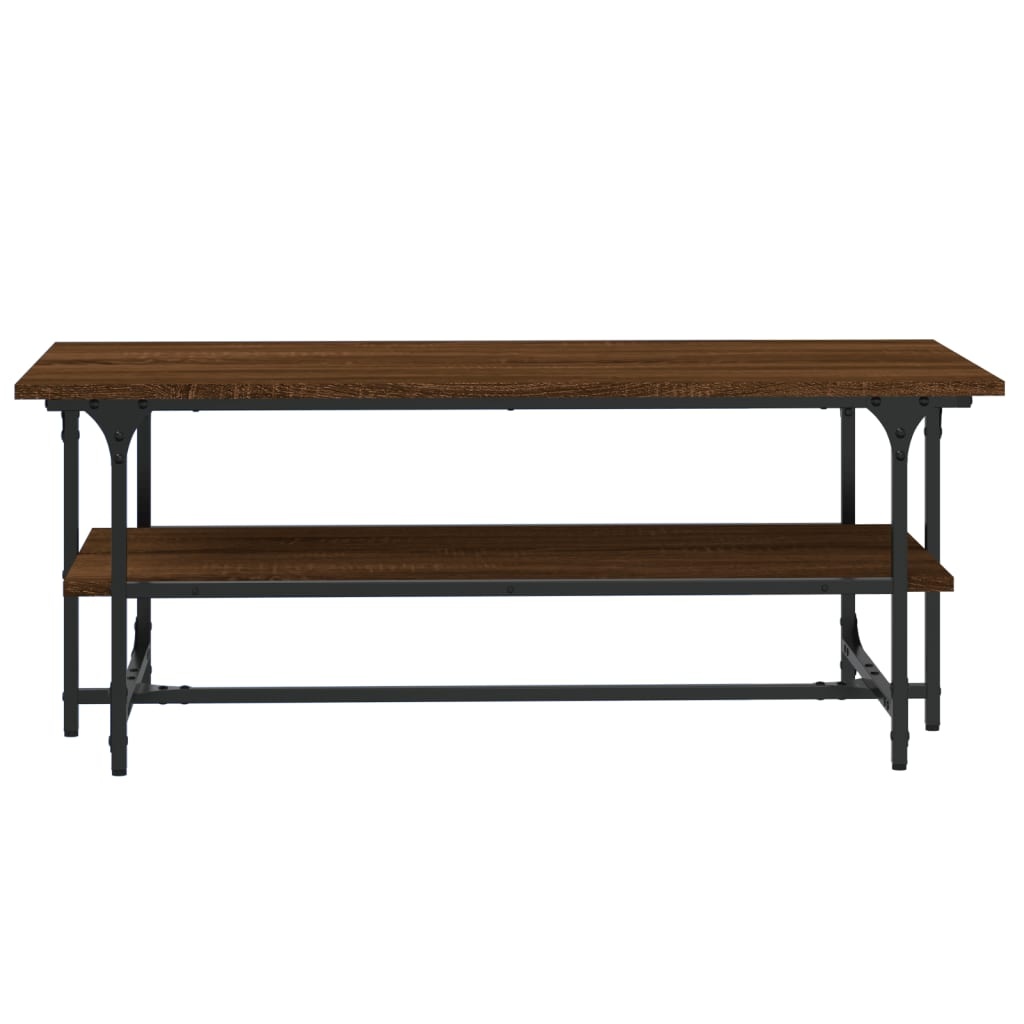 VidaXL Salontafel 100x50x40 cm bewerkt hout bruineiken