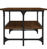 VidaXL Salontafel 100x50x40 cm bewerkt hout bruineiken