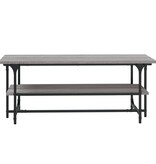 VidaXL Salontafel 100x50x40 cm bewerkt hout grijs sonoma eikenkleurig