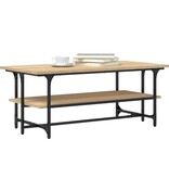 VidaXL Salontafel 100x50x40 cm bewerkt hout sonoma eikenkleurig