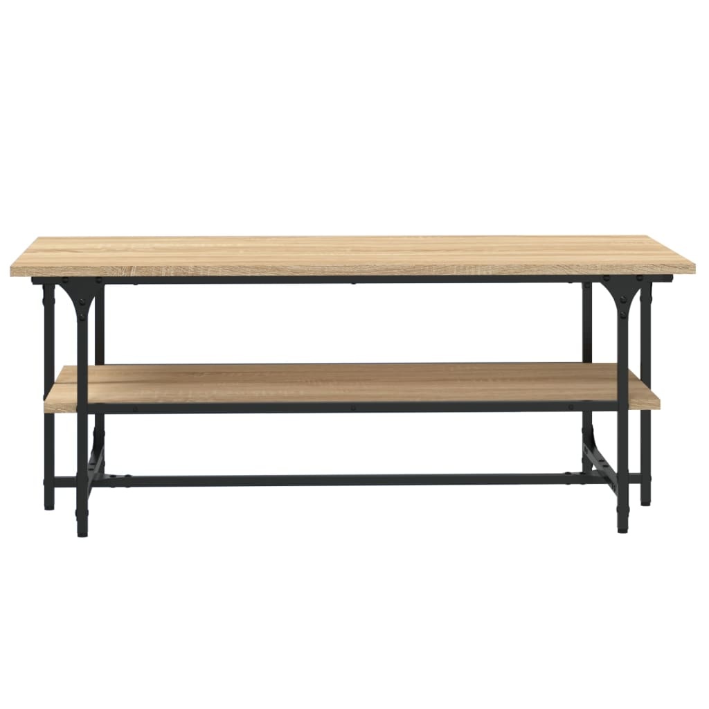 VidaXL Salontafel 100x50x40 cm bewerkt hout sonoma eikenkleurig