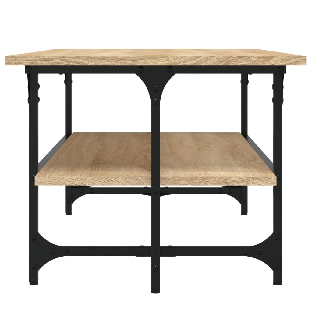 VidaXL Salontafel 100x50x40 cm bewerkt hout sonoma eikenkleurig