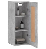 VidaXL Wandkast 34,5x34x90 cm bewerkt hout betongrijs
