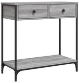 VidaXL Wandtafel 75x34,5x75 cm bewerkt hout grijs sonoma eikenkleurig