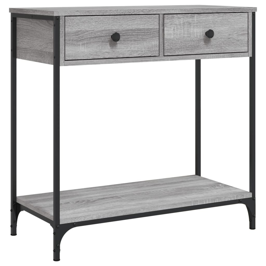 VidaXL Wandtafel 75x34,5x75 cm bewerkt hout grijs sonoma eikenkleurig