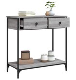 VidaXL Wandtafel 75x34,5x75 cm bewerkt hout grijs sonoma eikenkleurig