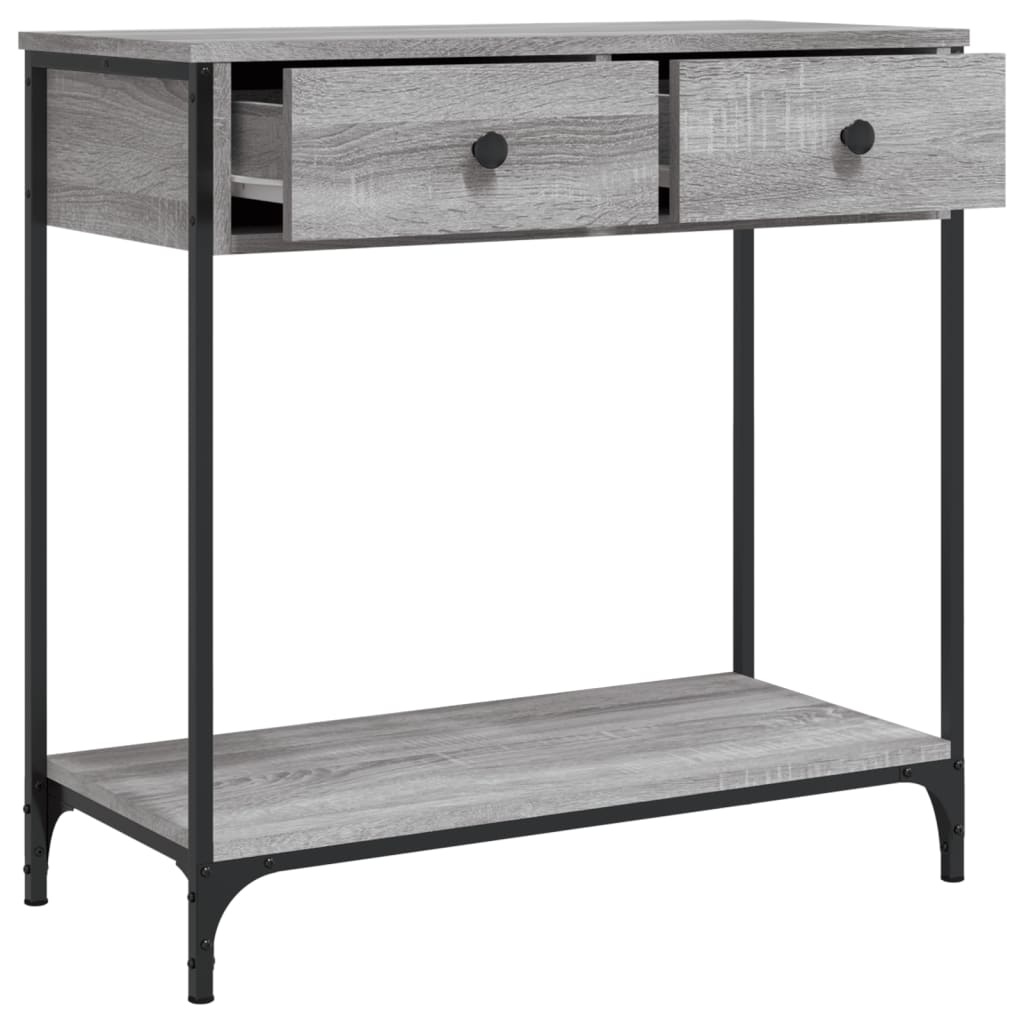 VidaXL Wandtafel 75x34,5x75 cm bewerkt hout grijs sonoma eikenkleurig