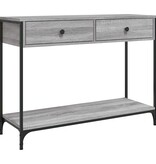 VidaXL Wandtafel 100x34,5x75 cm bewerkt hout grijs sonoma eikenkleurig