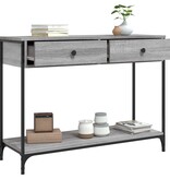 VidaXL Wandtafel 100x34,5x75 cm bewerkt hout grijs sonoma eikenkleurig