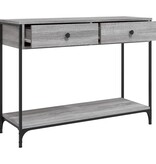VidaXL Wandtafel 100x34,5x75 cm bewerkt hout grijs sonoma eikenkleurig