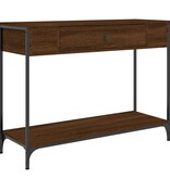 VidaXL Wandtafel 100x34,5x75 cm bewerkt hout bruin eikenkleur