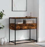 VidaXL Wandtafel 75x40x75 cm bewerkt hout gerookt eikenkleurig