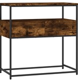 VidaXL Wandtafel 75x40x75 cm bewerkt hout gerookt eikenkleurig