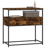 VidaXL Wandtafel 75x40x75 cm bewerkt hout gerookt eikenkleurig