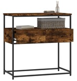 VidaXL Wandtafel 75x40x75 cm bewerkt hout gerookt eikenkleurig