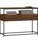 VidaXL Wandtafel 100x40x75 cm bewerkt hout bruin eikenkleur