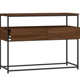 VidaXL Wandtafel 100x40x75 cm bewerkt hout bruin eikenkleur